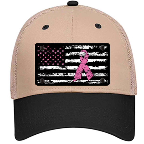 Vintage American Flag Pink Ribbon Wholesale Novelty License Plate Hat