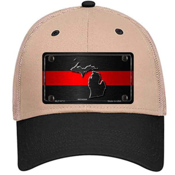 Michigan Thin Red Line Wholesale Novelty License Plate Hat