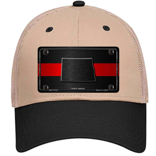 North Dakota Thin Red Line Wholesale Novelty License Plate Hat