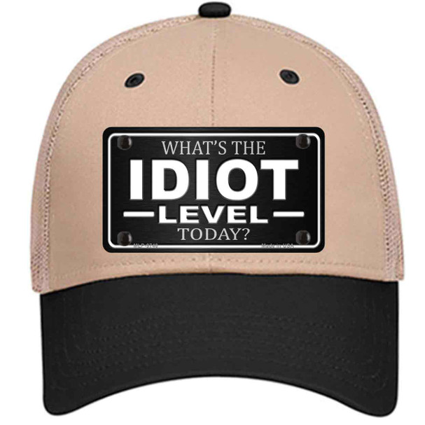 Idiot Level Wholesale Novelty License Plate Hat