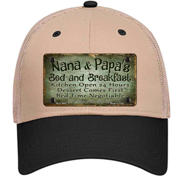 Nana And Papas Bed And Breakfast Wholesale Novelty License Plate Hat