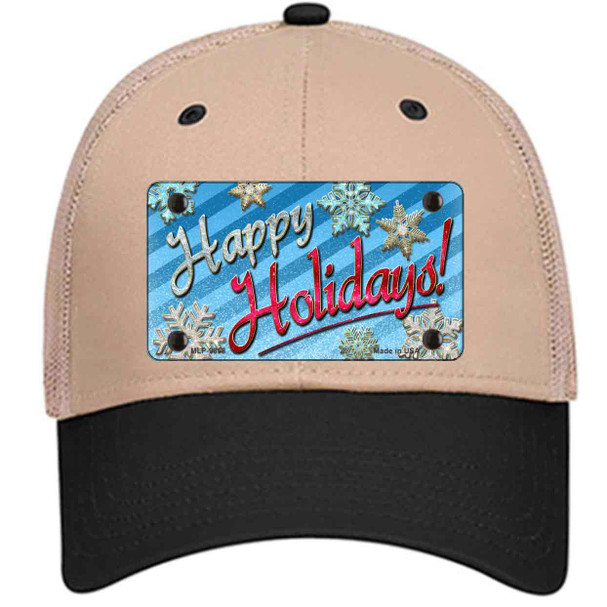 Happy Holidays Blue Wholesale Novelty License Plate Hat