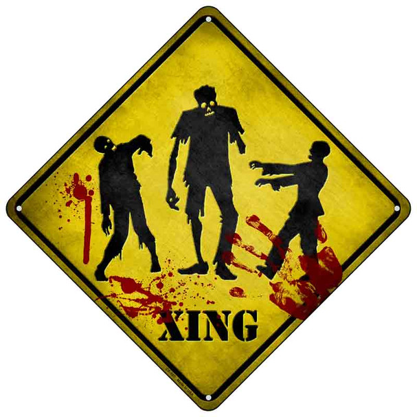 Zombies Xing Wholesale Novelty Metal Crossing Sign