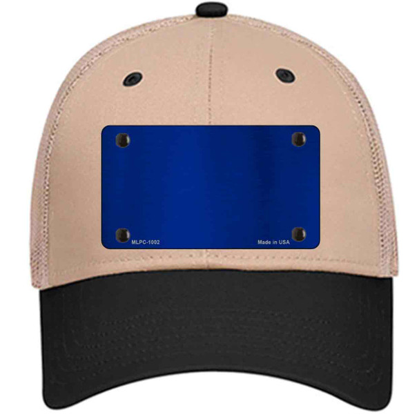Blue Metallic Solid Wholesale Novelty License Plate Hat
