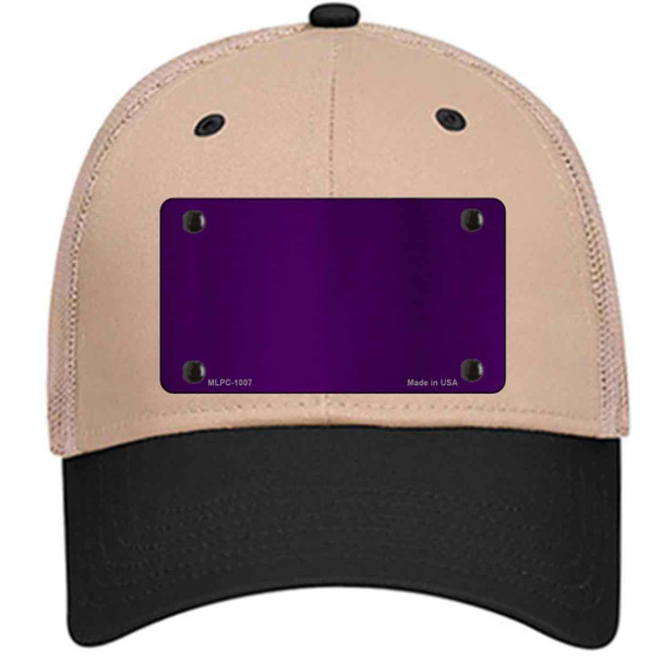Purple Metallic Solid Wholesale Novelty License Plate Hat