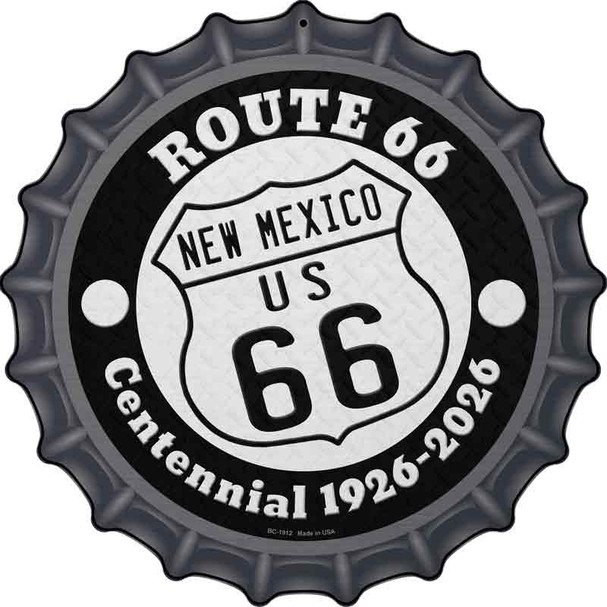 New Mexico Route 66 Centennial Wholesale Novelty Metal Bottle Cap Sign