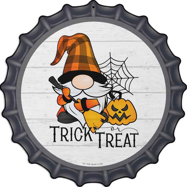 Trick Or Treat Spooky Gnome Wholesale Novelty Metal Bottle Cap Sign