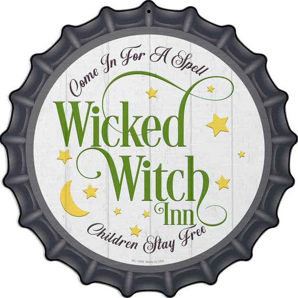 Wicked Witch Inn Wholesale Novelty Metal Bottle Cap Sign