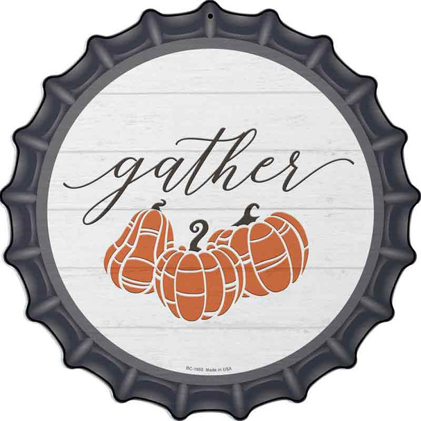 Gather Pumpkins Wholesale Novelty Metal Bottle Cap Sign