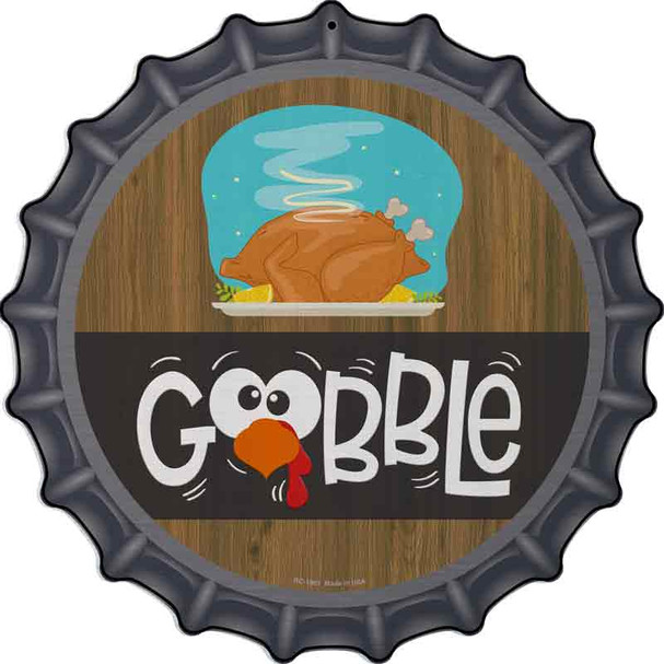 Gobble Turkey Wholesale Novelty Metal Bottle Cap Sign