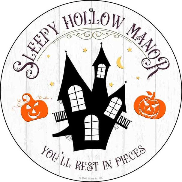 Sleepy Hollow Manor Wholesale Novelty Metal Circle Sign