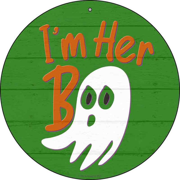 Im Her Boo Green Wholesale Novelty Metal Circle Sign