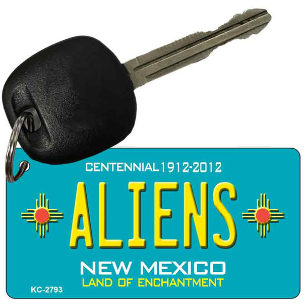 Aliens New Mexico Teal Wholesale Novelty Key Chain