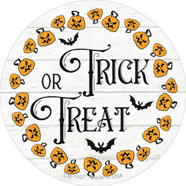 Trick Or Treat Pumpkin Ring Wholesale Novelty Circle Coaster Set of 4