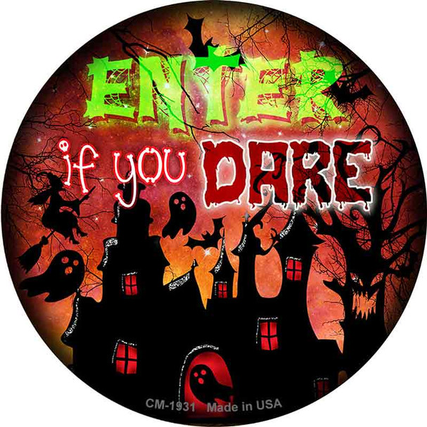Enter If You Dare Haunted House Wholesale Novelty Circle Coaster Set of 4