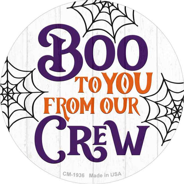 Boo To You From Our Crew Wholesale Novelty Circle Coaster Set of 4