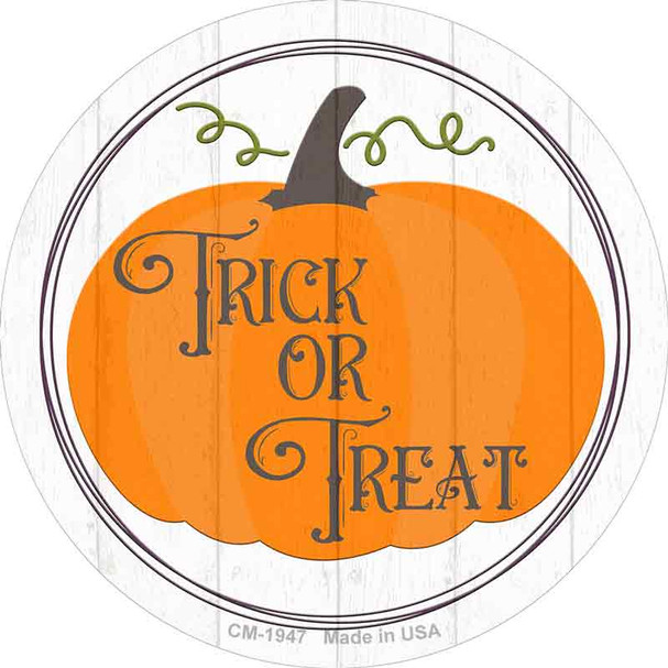 Trick Or Treat Pumpkin Wholesale Novelty Circle Coaster Set of 4