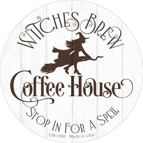Witches Brew Coffee House Wholesale Novelty Circle Coaster Set of 4