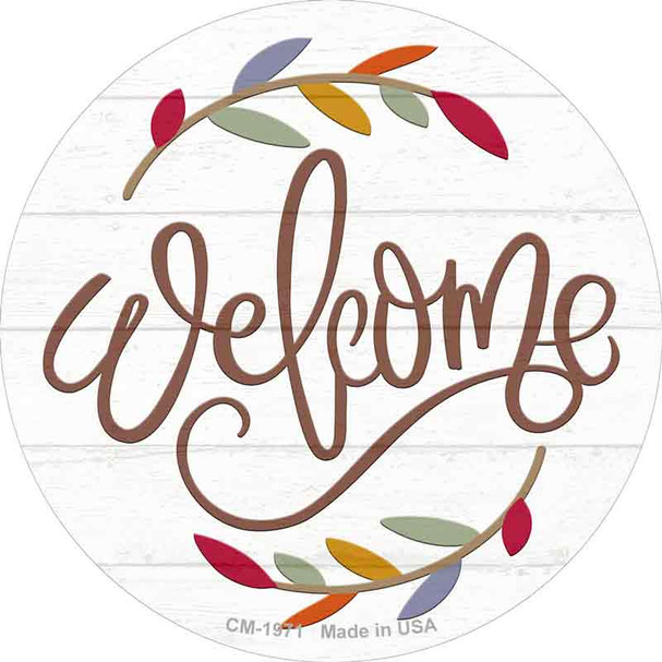 Welcome Leaves Wholesale Novelty Circle Coaster Set of 4