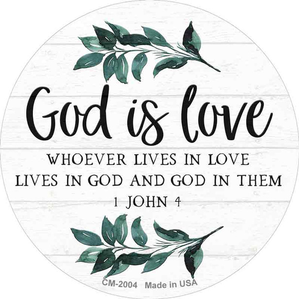 God is Love Wholesale Novelty Circle Coaster Set of 4
