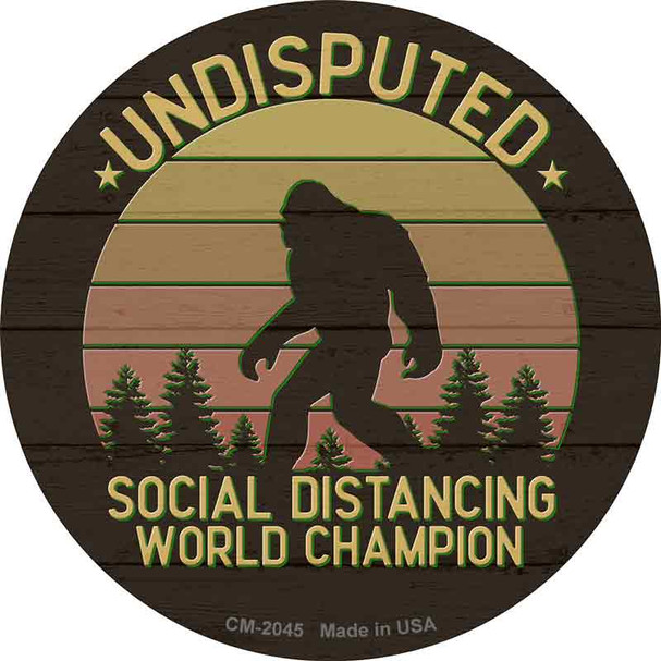 Undisputed Bigfoot Wholesale Novelty Circle Coaster Set of 4