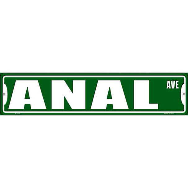 Anal Avenue Wholesale Novelty Metal Street Sign
