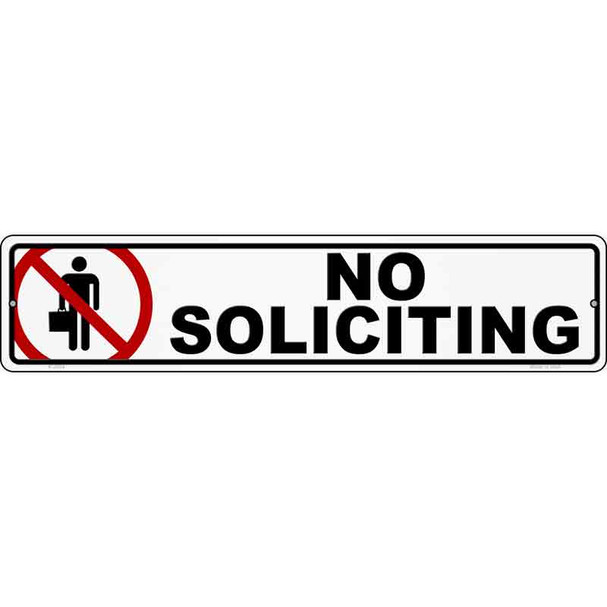 No Soliciting Wholesale Novelty Metal Street Sign
