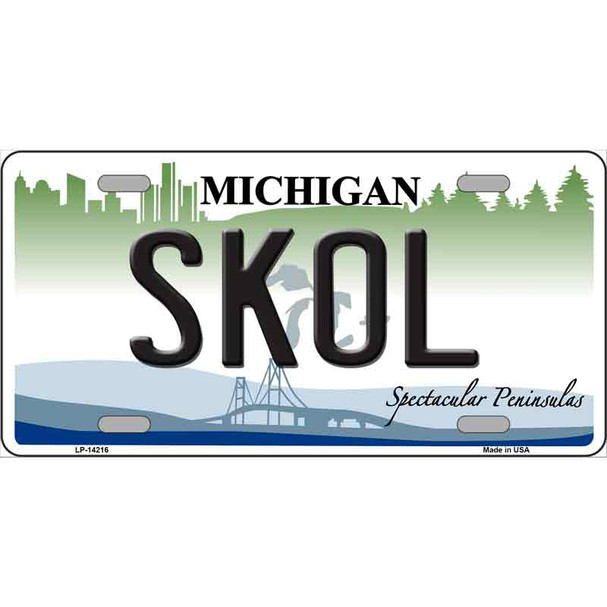 Skol Michigan Wholesale Novelty Metal License Plate