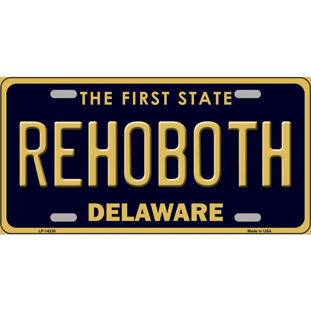 Rehoboth Delaware Wholesale Novelty Metal License Plate