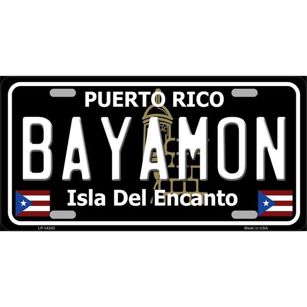 Bayamon Puerto Rico Black Wholesale Novelty Metal License Plate