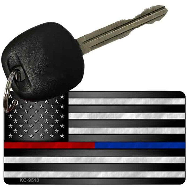 American Flag Police / Fire Wholesale Novelty Key Chain