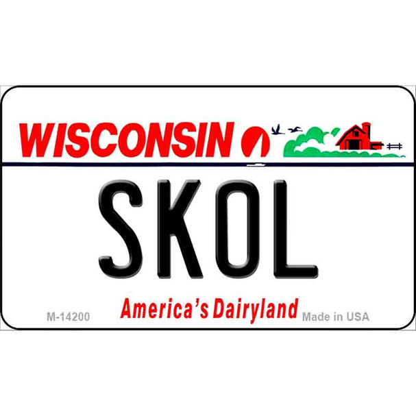 Skol Wisconsin Wholesale Novelty Metal Magnet