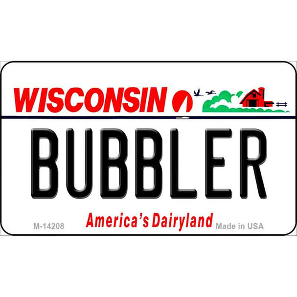 Bubbler Wisconsin Wholesale Novelty Metal Magnet