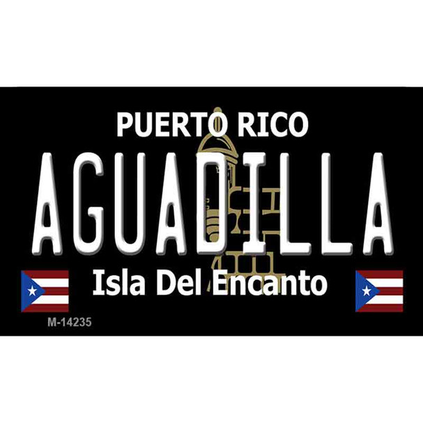Aguadilla Puerto Rico Black Wholesale Novelty Metal Magnet