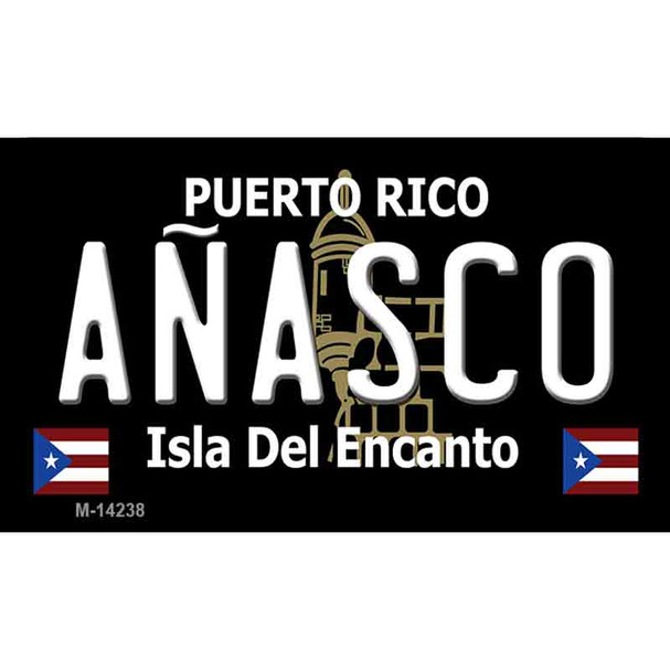 Anasco Puerto Rico Black Wholesale Novelty Metal Magnet