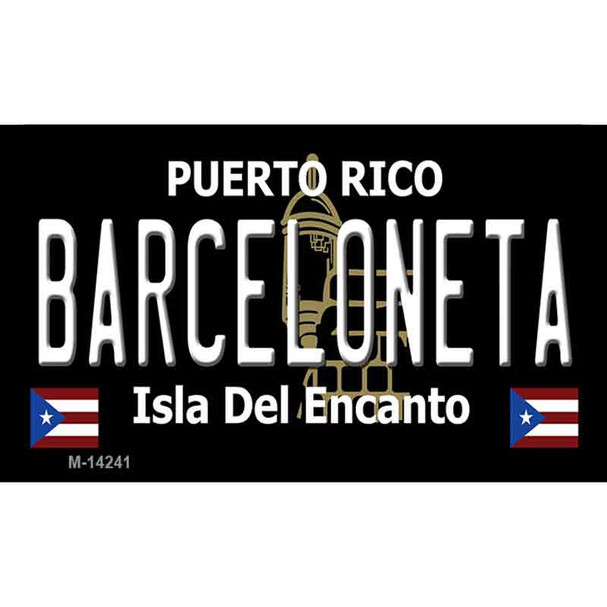 Barceloneta Puerto Rico Black Wholesale Novelty Metal Magnet