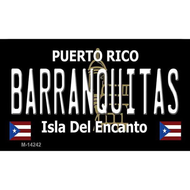 Barranquitas Puerto Rico Black Wholesale Novelty Metal Magnet
