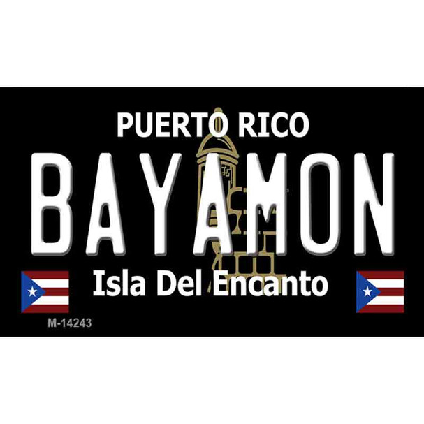 Bayamon Puerto Rico Black Wholesale Novelty Metal Magnet