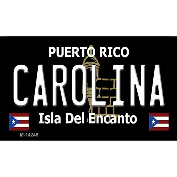 Carolina Puerto Rico Black Wholesale Novelty Metal Magnet