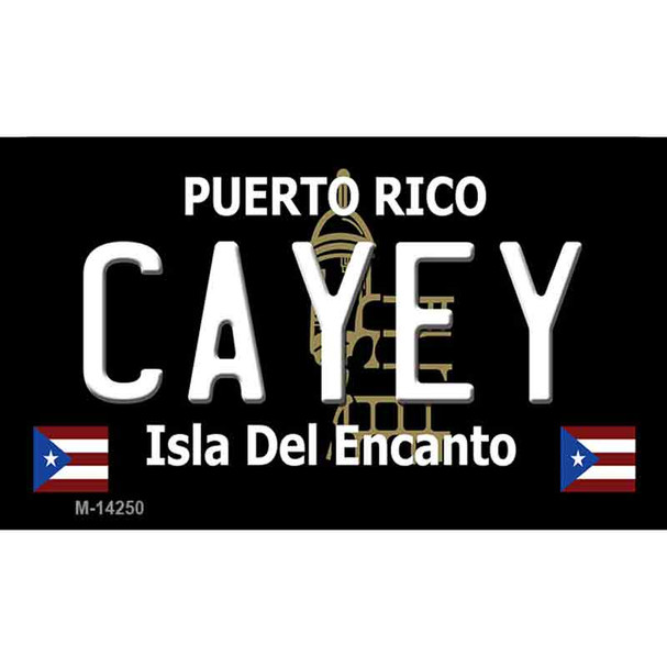 Cayey Puerto Rico Black Wholesale Novelty Metal Magnet