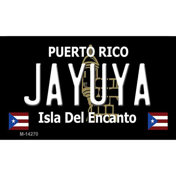 Jayuya Puerto Rico Black Wholesale Novelty Metal Magnet