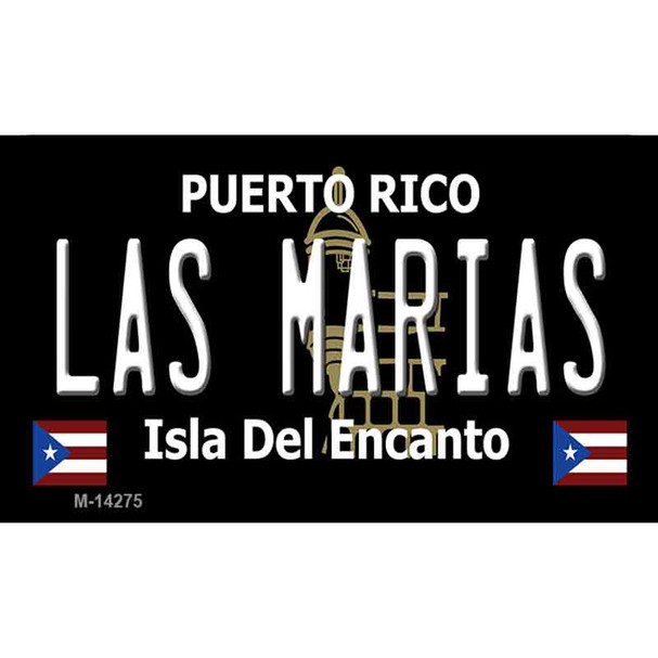 Las Marias Puerto Rico Black Wholesale Novelty Metal Magnet