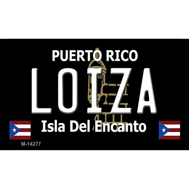 Loiza Puerto Rico Black Wholesale Novelty Metal Magnet