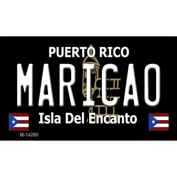 Maricao Puerto Rico Black Wholesale Novelty Metal Magnet