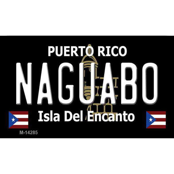 Naguabo Puerto Rico Black Wholesale Novelty Metal Magnet