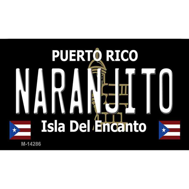 Naranjito Puerto Rico Black Wholesale Novelty Metal Magnet