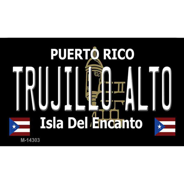 Trujillo Alto Puerto Rico Black Wholesale Novelty Metal Magnet