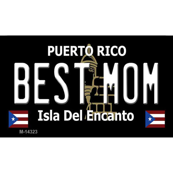 Best Mom Puerto Rico Black Wholesale Novelty Metal Magnet