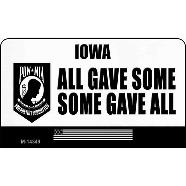 Iowa POW MIA Some Gave All Wholesale Novelty Metal Magnet