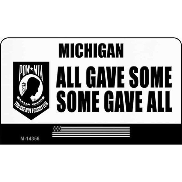 Michigan POW MIA Some Gave All Wholesale Novelty Metal Magnet